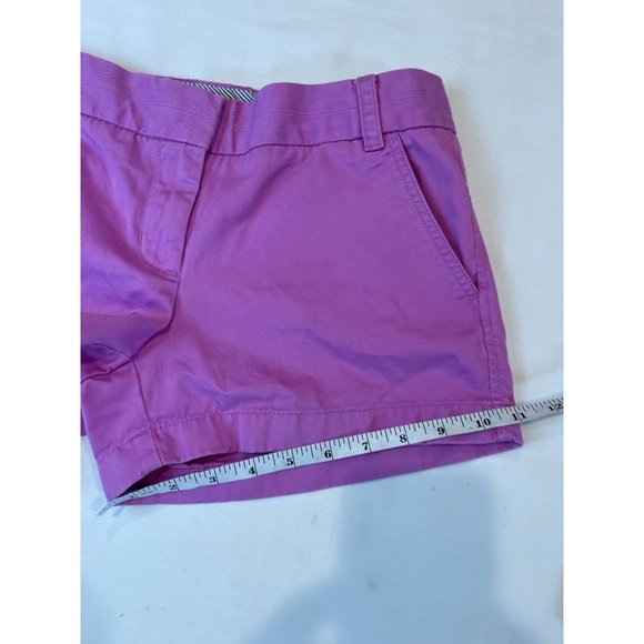 J. Crew Womens Broken-In Chino Shorts 100% Cotton Mid Rise Purple Pink Size 2 - Picture 6 of 8